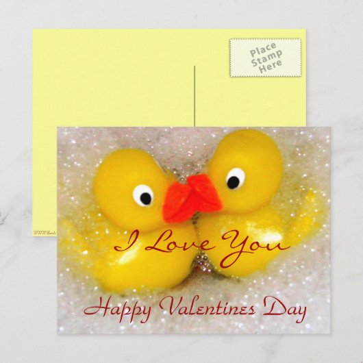 Fijne Valentijnsdag, Love You_ Briefkaart (Voorkant / Achterkant)