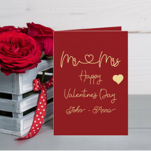 Fijne Valentijnsdag meneer en mevrouw Feestdagen Kaart