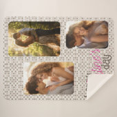 Fijne Valentijnsdag  met 3 foto's Sherpa Deken (Voorkant (horizontaal))