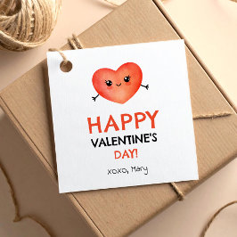 Fijne Valentijnsdag met baby hart Bedankjes Labels