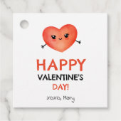 Fijne Valentijnsdag met baby hart Bedankjes Labels (Voorkant)