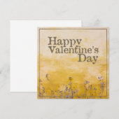 Fijne Valentijnsdag met bloem (Voorkant / Achterkant)