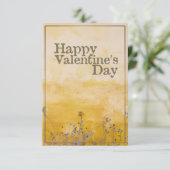 Fijne Valentijnsdag met  bloem (Staand voorkant)