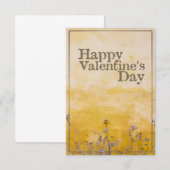 Fijne Valentijnsdag met  bloem (Voorkant / Achterkant)