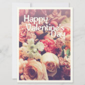 Fijne Valentijnsdag met bloem Bouquet (Voorkant)