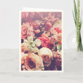 Fijne Valentijnsdag met  bloem Bouquet Kaart (Achterkant)