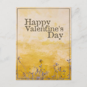 Fijne Valentijnsdag met bloem Feestdagenkaart