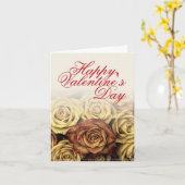 Fijne Valentijnsdag met de gele Rosenbouquet Kaart (Gele Bloem)