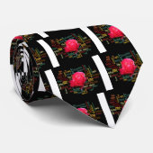 Fijne Valentijnsdag met elegante rode rozen Stropdas (Opgerold)