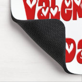 Fijne Valentijnsdag met Hartjes Muismat (Hoek)