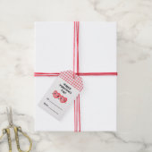 Fijne Valentijnsdag met leuke baby harten Cadeaulabel (Met Touw)