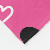 Fijne Valentijnsdag met liefde Fleece Deken (Hoek)