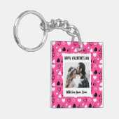 Fijne Valentijnsdag met liefde Sleutelhanger (Voorkant Links)