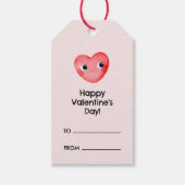 Fijne Valentijnsdag met schattig baby hart Cadeaulabel (Voorkant)