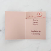 Fijne Valentijnsdag Mijn hart is van jou Kaart (Binnen)
