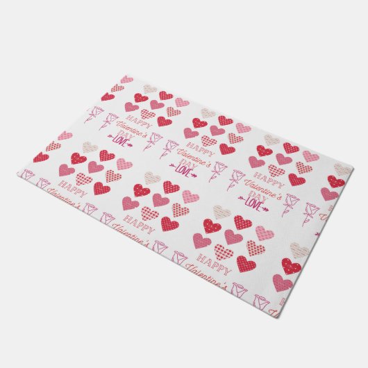 Fijne valentijnsdag mijn liefde deurmat (Schuin)