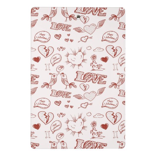 Fijne Valentijnsdag Mini Klembord (Achterkant)