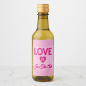 Fijne Valentijnsdag Mini Wine Label set Wijn Etiket (Voorkant)