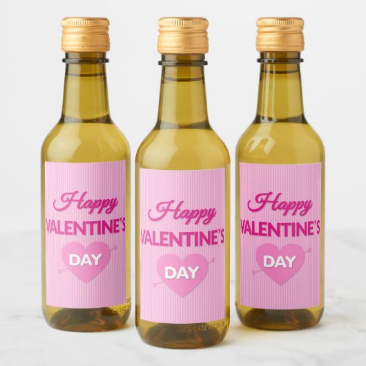 Fijne Valentijnsdag Mini Wine Label set Wijn Etiket (Flessen)