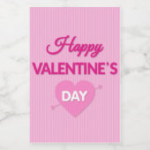 Fijne Valentijnsdag Mini Wine Label set Wijn Etiket (Enkel label)