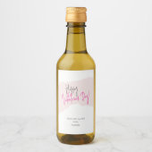 Fijne Valentijnsdag Mini Wine Labels Wijn Etiket (Voorkant)