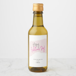 Fijne Valentijnsdag Mini Wine Labels Wijn Etiket