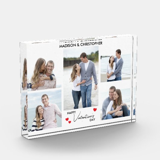 Fijne Valentijnsdag Modern Eenvoudig 5 Fotoblokken (Links)
