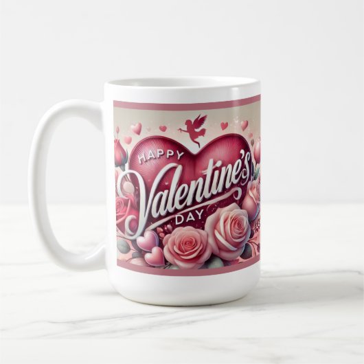 Fijne Valentijnsdag Mok! Koffiemok (Links)