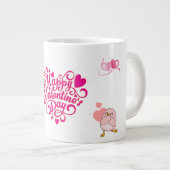 Fijne Valentijnsdag mok met knuffel beer (Voorkant rechts)