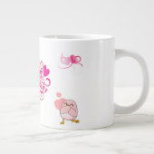 Fijne Valentijnsdag mok met knuffel beer (Rechts)