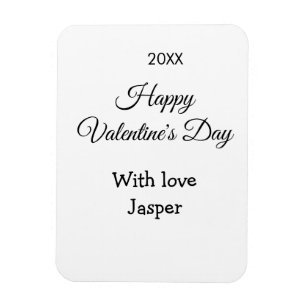 Fijne Valentijnsdag naam liefde eenvoudig jaar sti Magneet