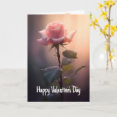 Fijne Valentijnsdag naar mijn Roos Kaart (Gele Bloem)