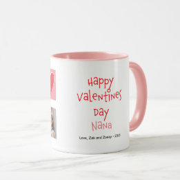 Fijne Valentijnsdag Nana 2 Foto Aangepaste Mok