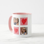 Fijne Valentijnsdag Nana 2 Foto Aangepaste Mok (Voorkant links)