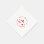 Fijne Valentijnsdag nautische ankers aangepast sch Servet (Hoek)