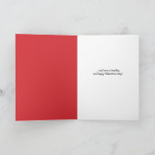 Fijne Valentijnsdag Nerd Kat in Face Mask Humor Feestdagen Kaart (Binnen)