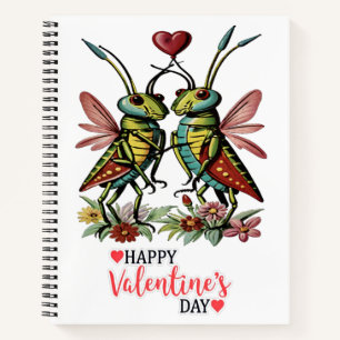 Fijne valentijnsdag notitieboek
