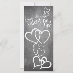 Fijne Valentijnsdag op een krijtbord