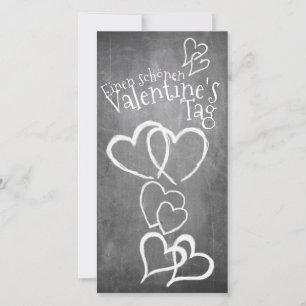 Fijne Valentijnsdag op een krijtbord