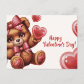 Fijne Valentijnsdag Ourson -6 Briefkaart (Voorkant)