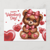 Fijne Valentijnsdag Ourson -8 Briefkaart (Voorkant)