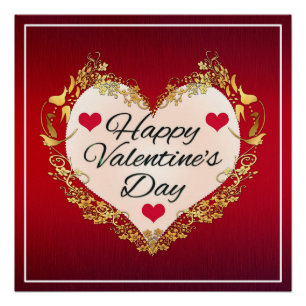 Fijne valentijnsdag! perfect poster
