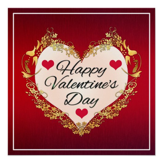 Fijne valentijnsdag! perfect poster (Voorkant)