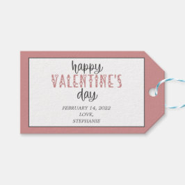 Fijne Valentijnsdag persoonlijk Cadeaulabel