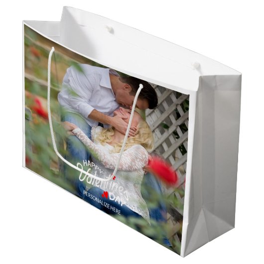 Fijne Valentijnsdag persoonlijke cadeautas (Voorkant Gekanteld)