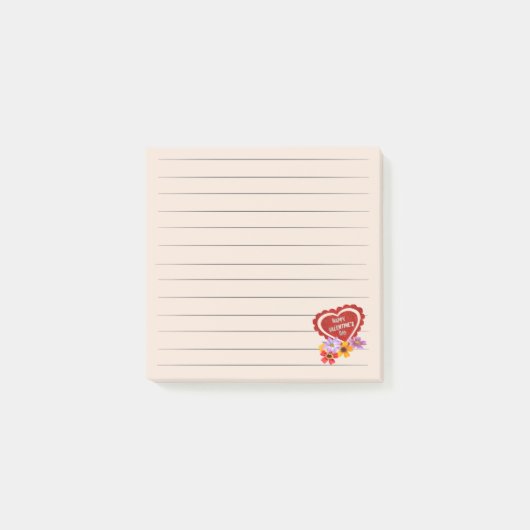Fijne Valentijnsdag Post-it Notes (Voorkant)