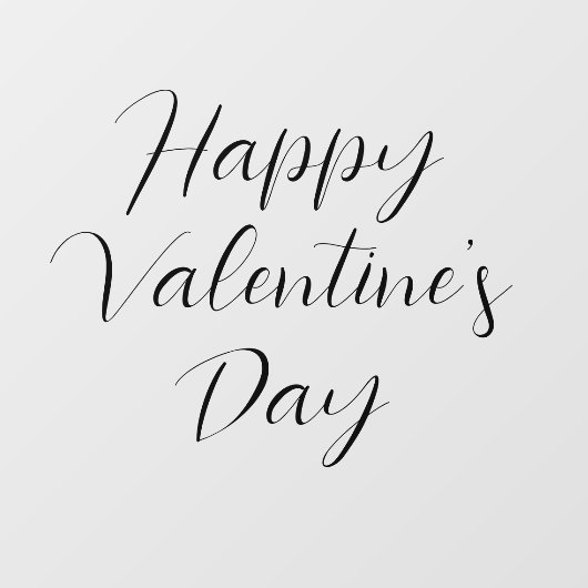 Fijne Valentijnsdag Raamsticker (Vel)