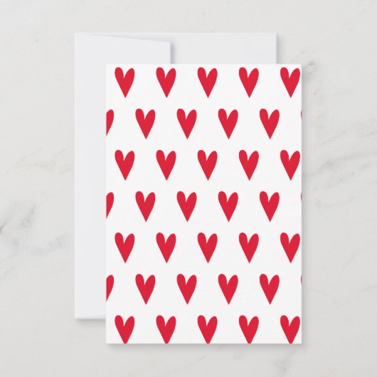 Fijne Valentijnsdag! Red Heart Kaart (Achterkant)