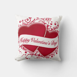 Fijne Valentijnsdag! Rode harten Kussen