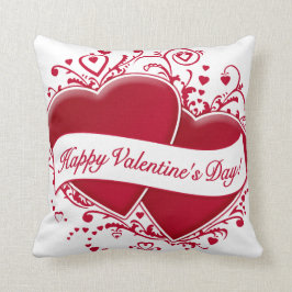 Fijne Valentijnsdag! Rode harten Kussen